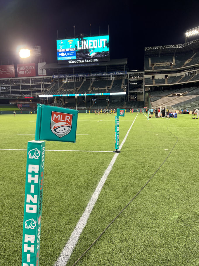 A rugby union match in Arlington