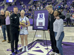 Hailey Van Lith at TCU Senior Night